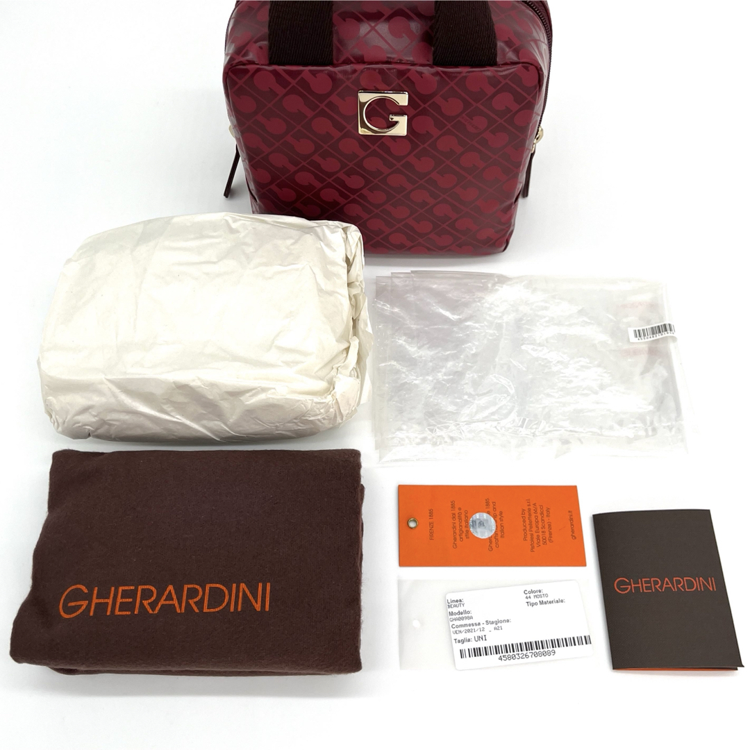 GHERARDINI(ゲラルディーニ)のゲラルディーニ ソフティ ポーチ キューブ ミニ ハンドバッグ ボルドー カラー レディースのバッグ(ハンドバッグ)の商品写真