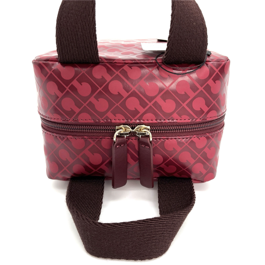GHERARDINI(ゲラルディーニ)のゲラルディーニ ソフティ ポーチ キューブ ミニ ハンドバッグ ボルドー カラー レディースのバッグ(ハンドバッグ)の商品写真