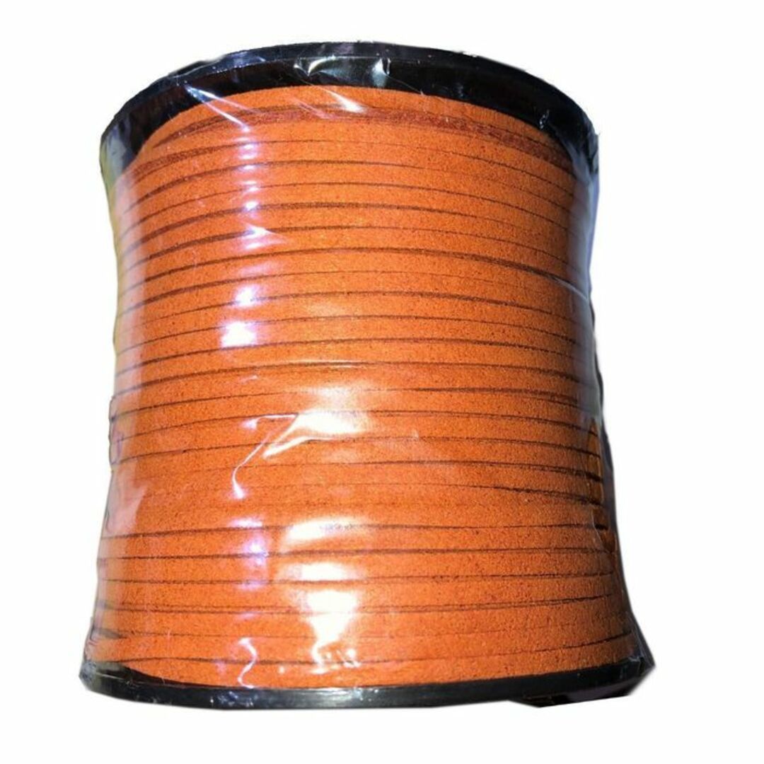 オレンジブラウン スエード紐 ハンドメイド アクセサリー プレゼント ハンドメイドの素材/材料(生地/糸)の商品写真