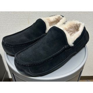 アグ(UGG)のUGG  アグ ASCOT アスコットモカシン ムートン BLACK(スリッポン/モカシン)