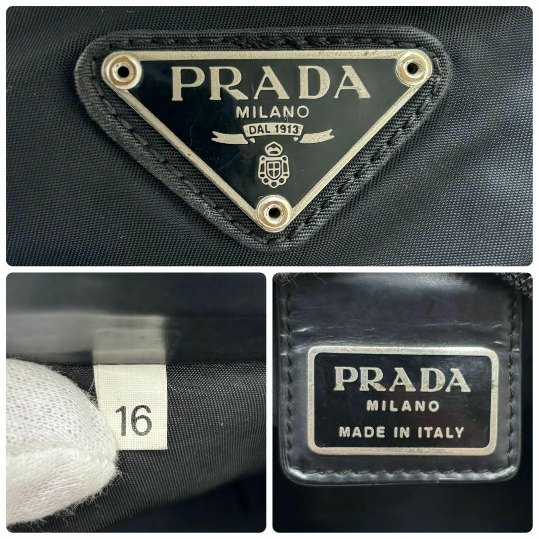 PRADA(プラダ)の✨美品✨プラダ ショルダーバッグ ナイロン 三角プレート サコッシュ ブラック レディースのバッグ(ショルダーバッグ)の商品写真