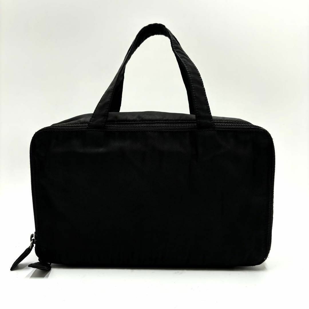 PRADA(プラダ)の✨良品✨プラダ ハンドバッグ バニティ 三角プレート テスートナイロン ブラック レディースのバッグ(ハンドバッグ)の商品写真