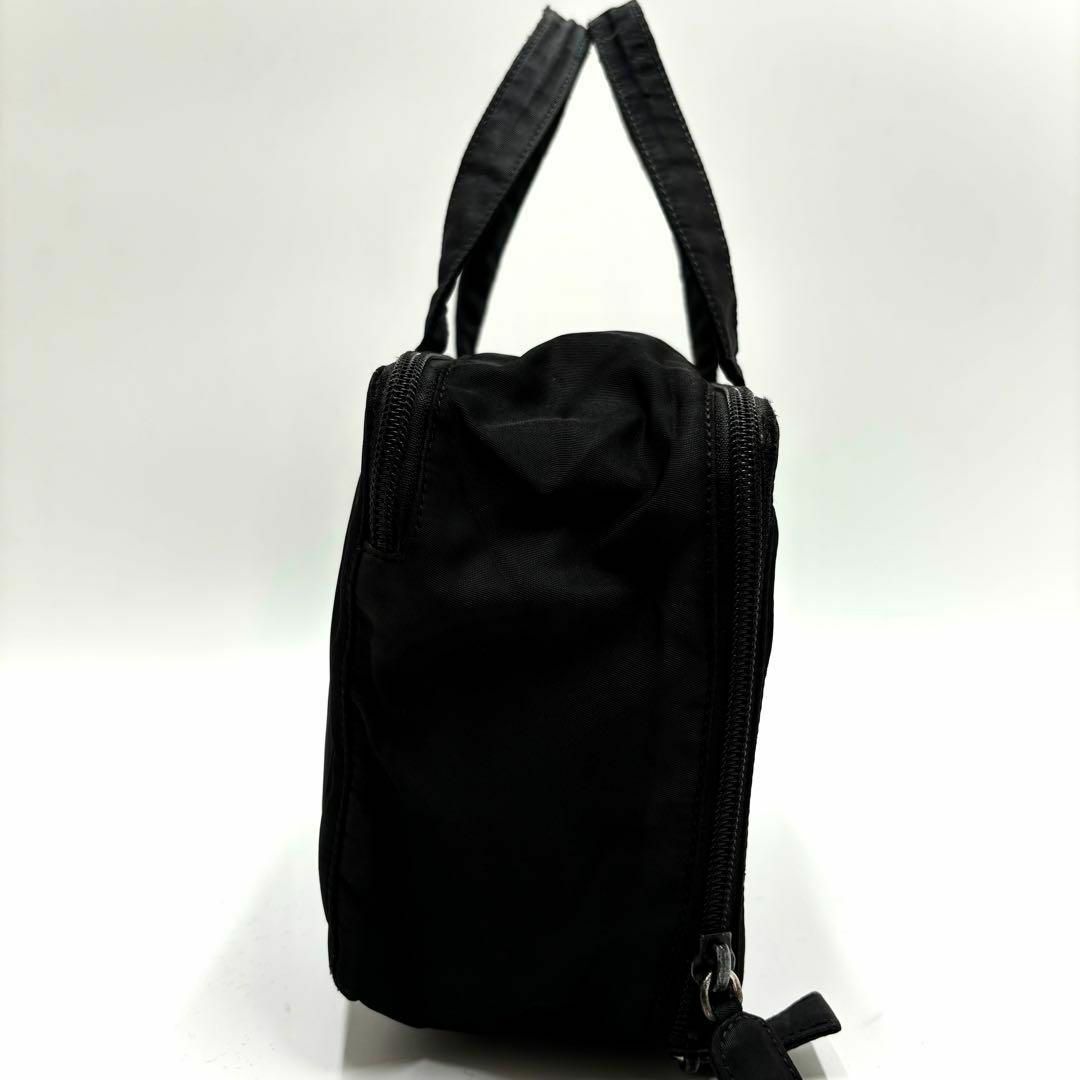 PRADA(プラダ)の✨良品✨プラダ ハンドバッグ バニティ 三角プレート テスートナイロン ブラック レディースのバッグ(ハンドバッグ)の商品写真