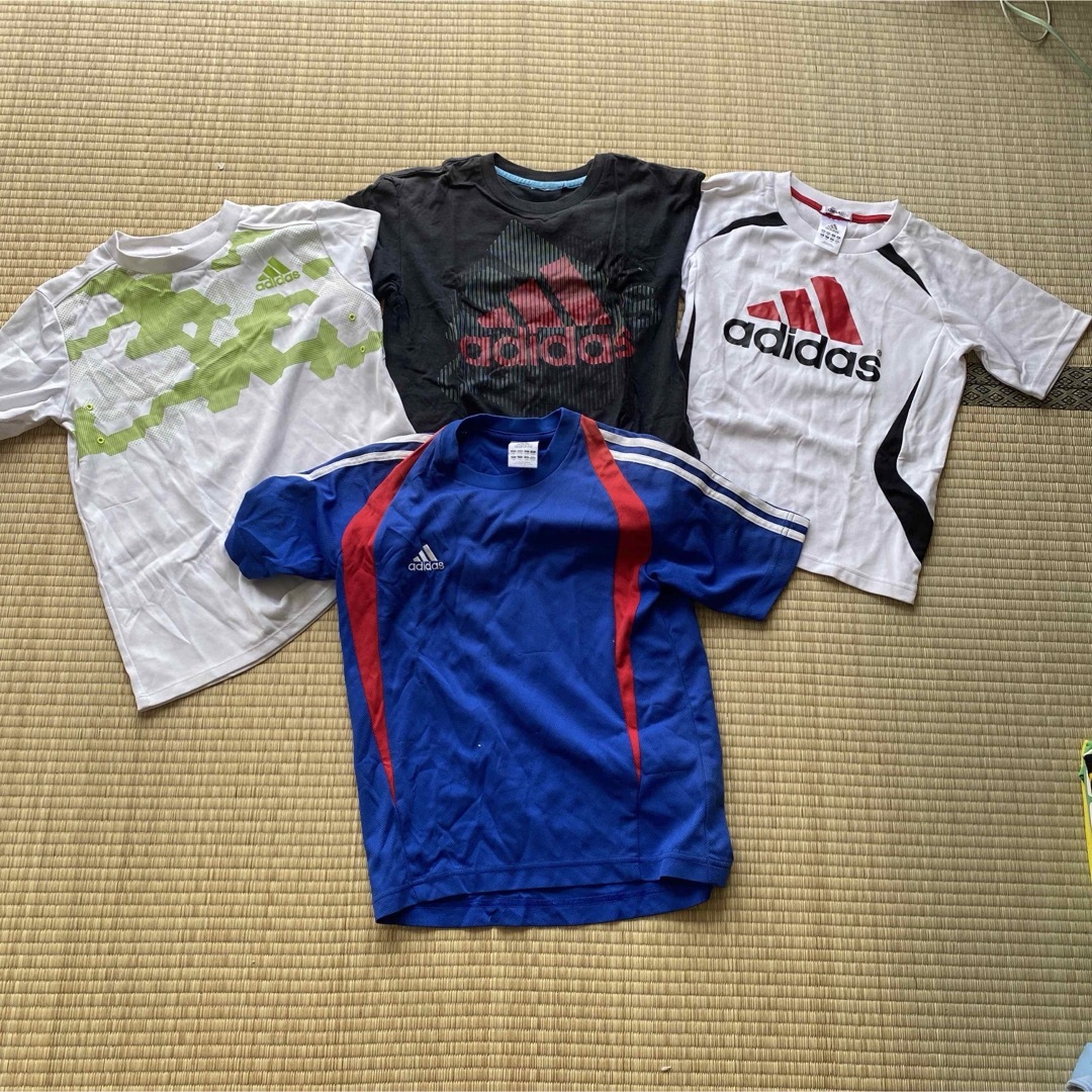 adidas(アディダス)のadidas 130〜140cm  ４枚 キッズ/ベビー/マタニティのキッズ服男の子用(90cm~)(Tシャツ/カットソー)の商品写真