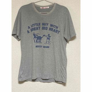 ユニクロ　Tシャツ　グレー　Mサイズ(Tシャツ/カットソー(半袖/袖なし))