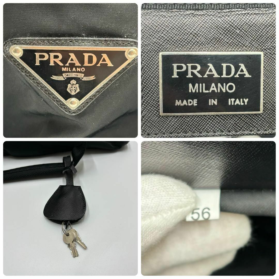 PRADA(プラダ)の✨美品 大容量✨プラダ ボストンバッグ ナイロン サフィアーノレザー ブラック メンズのバッグ(ボストンバッグ)の商品写真