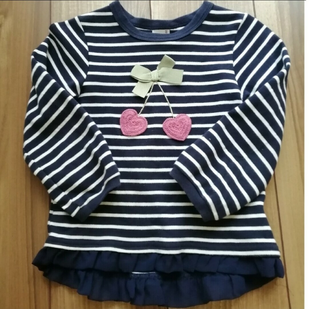 petit main(プティマイン)の2枚セット　プティマイン　Tシャツ　100 キッズ/ベビー/マタニティのキッズ服女の子用(90cm~)(Tシャツ/カットソー)の商品写真