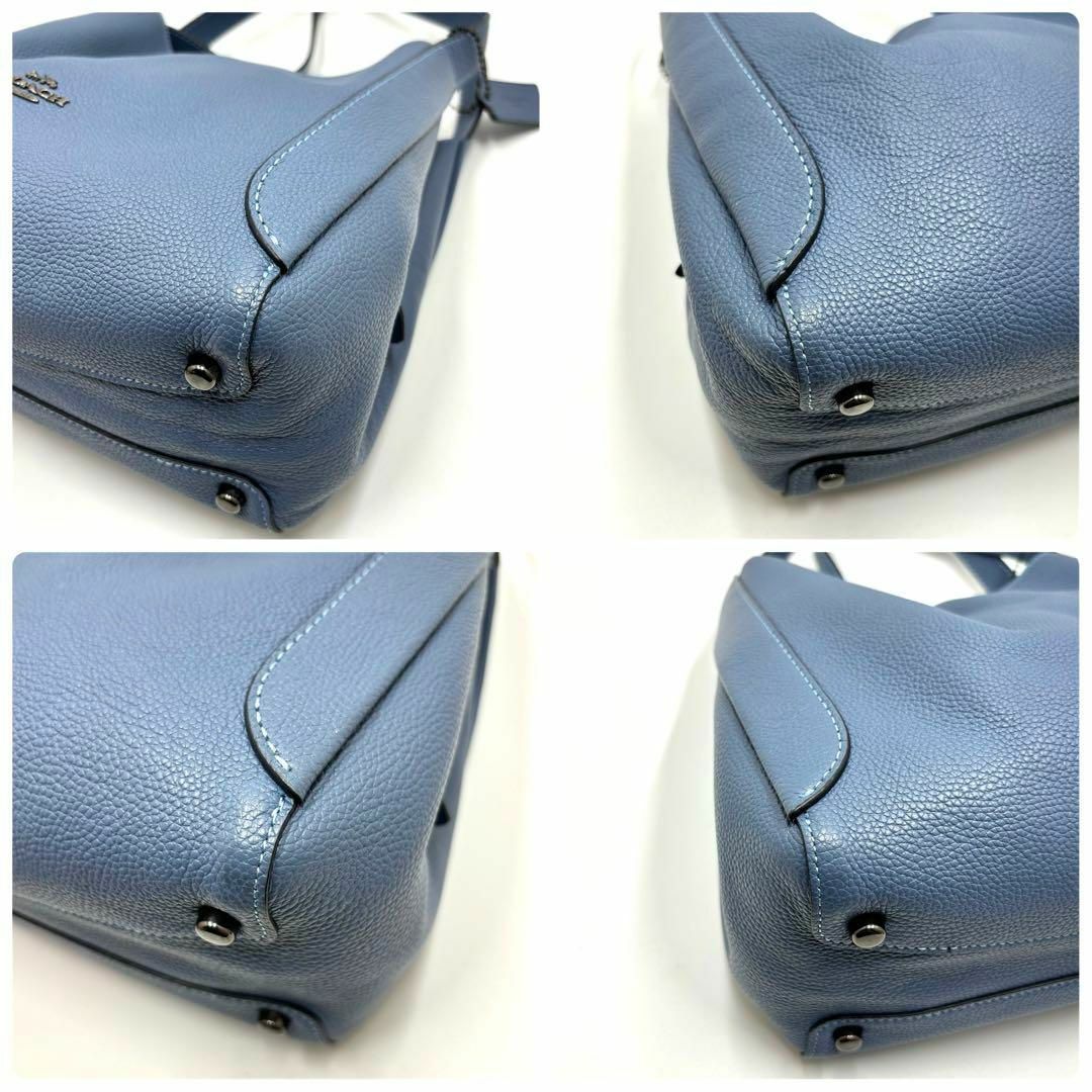 COACH(コーチ)の✨完売品 未使用✨コーチ トートバッグ ハドリー ホーボー 28 レザー ブルー レディースのバッグ(トートバッグ)の商品写真