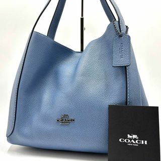 コーチ(COACH)の✨完売品 未使用✨コーチ トートバッグ ハドリー ホーボー 28 レザー ブルー(トートバッグ)