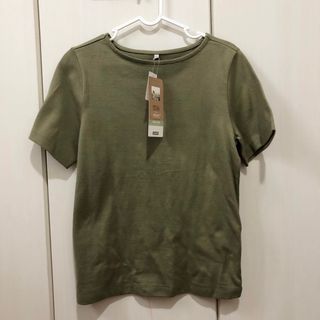 シマムラ(しまむら)の春夏に！しまむら♡綿100%♡半袖　天竺無地Tシャツ♡カーキー　オリーブ(Tシャツ(半袖/袖なし))