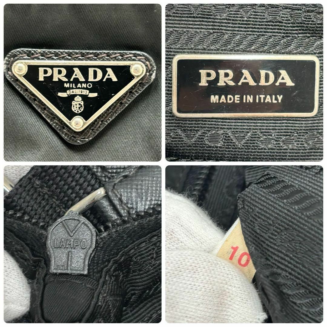 PRADA(プラダ)の✨大人気✨プラダ ショルダーバッグ ナイロン 三角プレート サコッシュ ブラック レディースのバッグ(ショルダーバッグ)の商品写真