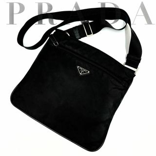 プラダ(PRADA)の✨大人気✨プラダ ショルダーバッグ ナイロン 三角プレート サコッシュ ブラック(ショルダーバッグ)