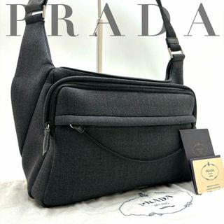 プラダ(PRADA)の【希少 未使用保管品】プラダ  99'ss アーカイブ ショルダーバッグ グレー(ショルダーバッグ)