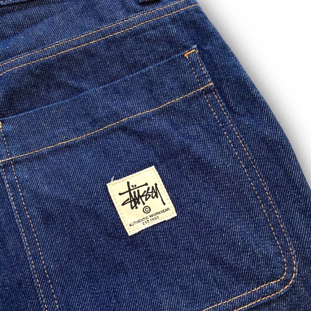 STUSSY(ステューシー)の【stussy】『美品』 ステューシー ダブルニー バギーデニムパンツ (34) メンズのパンツ(デニム/ジーンズ)の商品写真