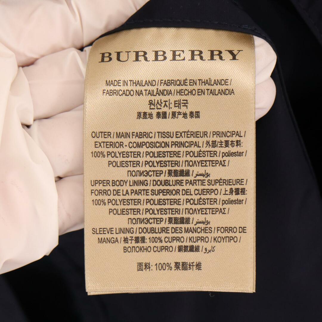 BURBERRY(バーバリー)のバーバリー ﾈｲﾋﾞｰ ﾅｲﾛﾝ ﾀﾞﾌﾞﾙﾌﾞﾚｽﾄ ﾍﾞﾙﾄ付きｺｰﾄ 38 レディースのジャケット/アウター(その他)の商品写真