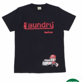 ランドリー(LAUNDRY)のランドリー　日本赤十字社　コラボ　Tシャツ　Lサイズ　男女兼用　　tシャツ　紺(Tシャツ(半袖/袖なし))