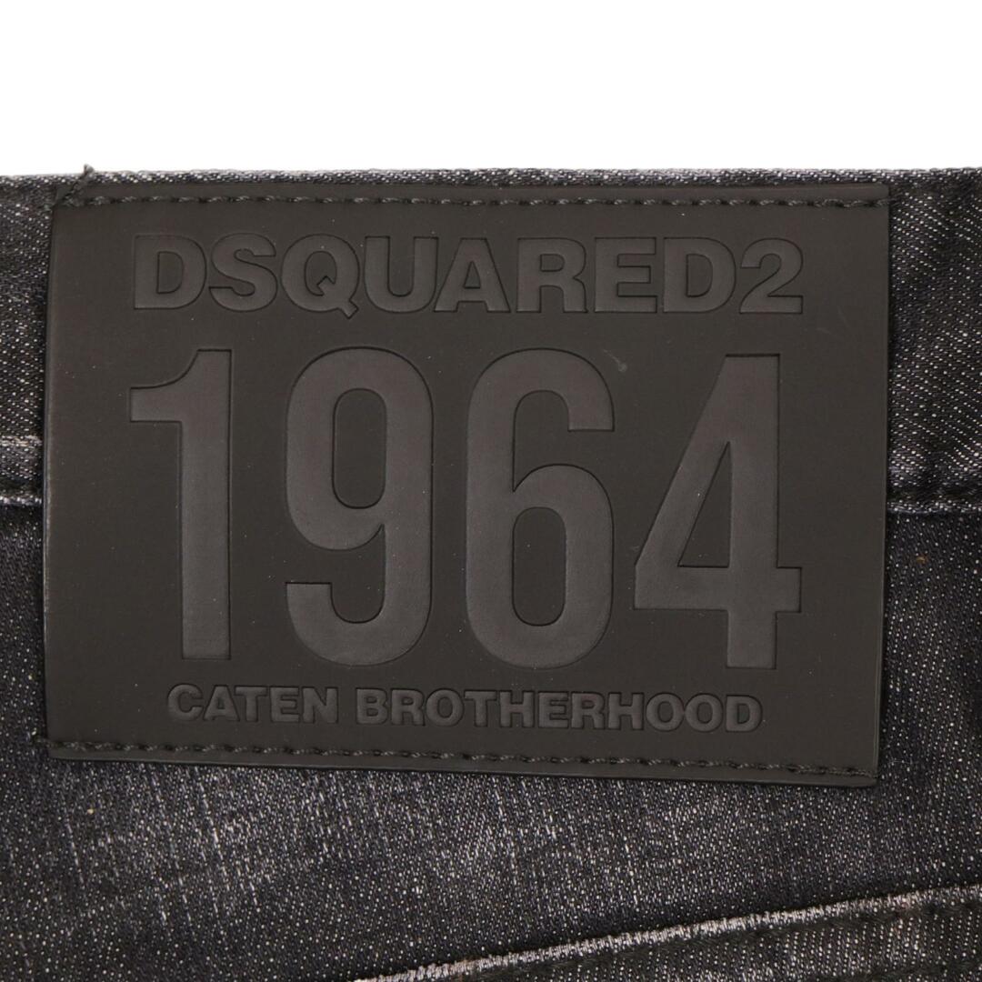 DSQUARED2(ディースクエアード)のディースクエアード 23年製 ﾁｬｺｰﾙ ﾎﾞﾀﾝﾌﾗｲ ﾀﾞﾒｰｼﾞ ｽｷﾆｰﾊﾟﾝﾂ 44 メンズのパンツ(その他)の商品写真