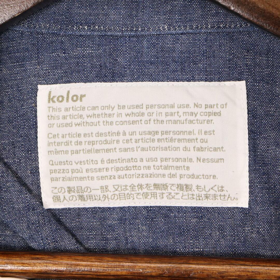 kolor(カラー)のカラー 23SS ｲﾝﾃﾞｨｺﾞ ｳｴｽﾀﾝｼｬﾂ 1 メンズのトップス(その他)の商品写真