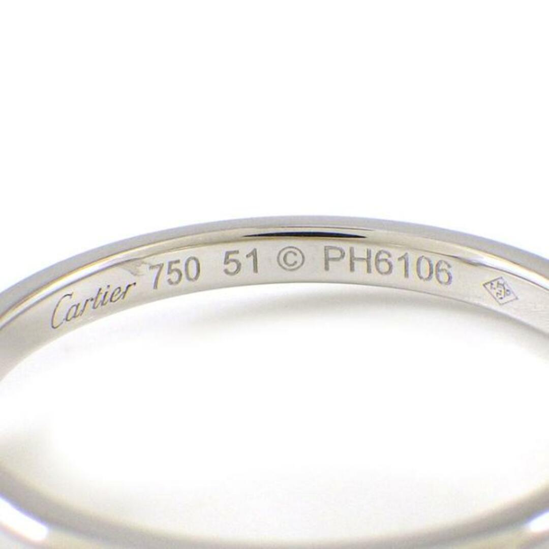 Cartier(カルティエ)の カルティエ Cartier リング ダムール ディアマン レジェ ドゥ ハート 1ポイント ダイヤモンド K18WG 11号 / #51 【中古】 レディースのアクセサリー(リング(指輪))の商品写真