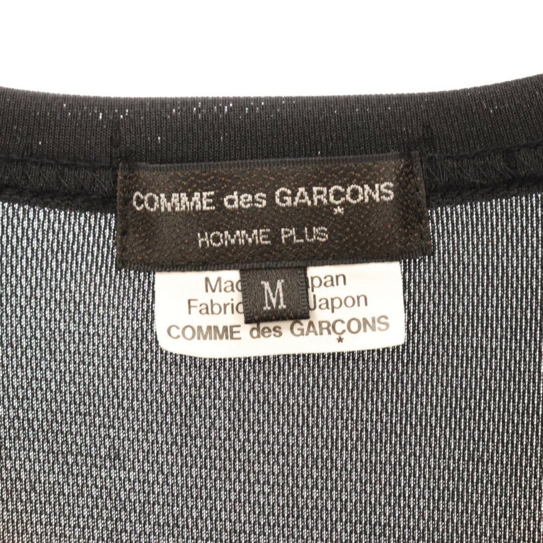 COMME des GARCONS HOMME PLUS(コムデギャルソンオムプリュス)のCOMME des GARCONS HOMME PLUS コムデギャルソンオムプリュス 22SS ウェーブカットデザイン クルーネック 半袖Tシャツ カットソー ブラック PI-T007 メンズのトップス(Tシャツ/カットソー(半袖/袖なし))の商品写真