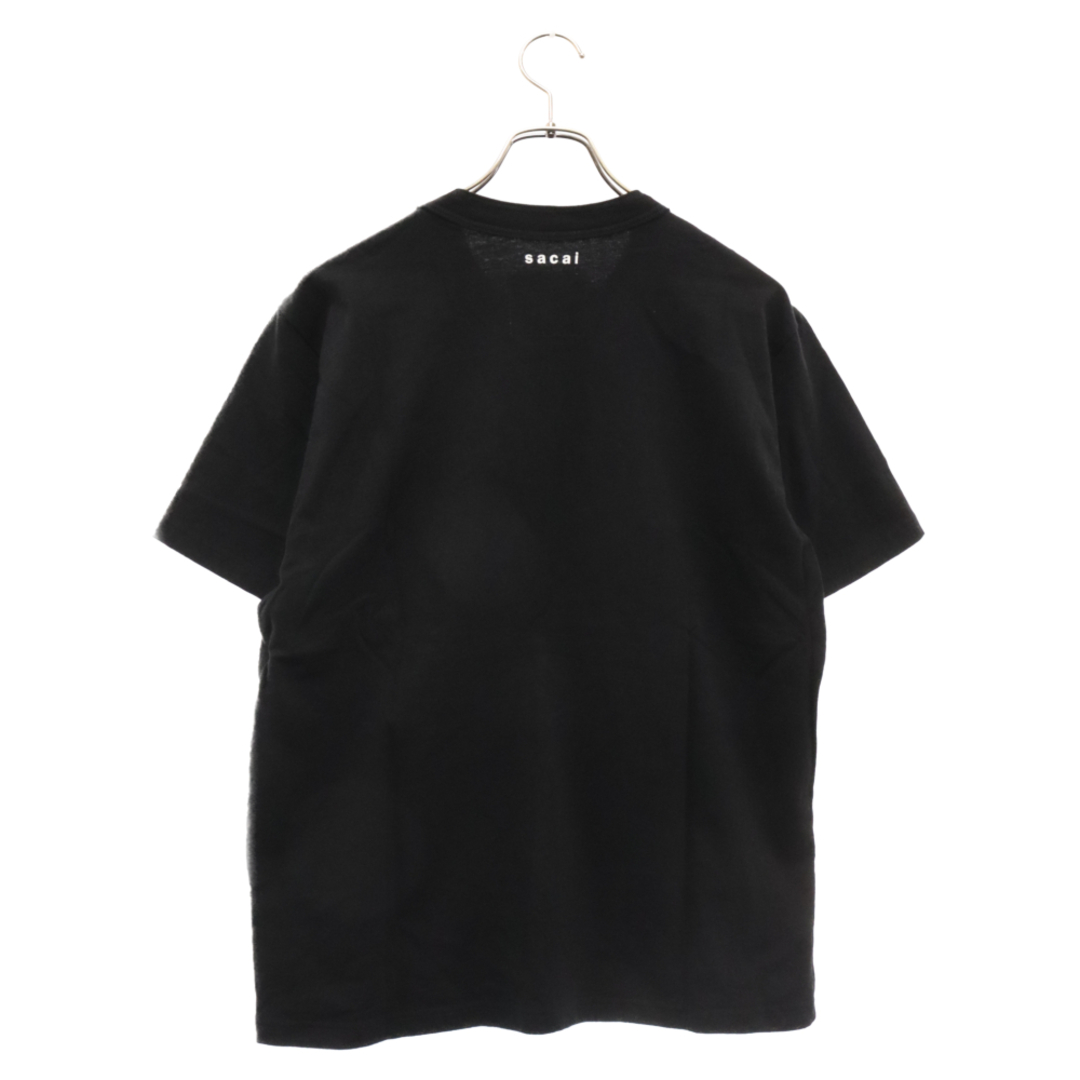 sacai(サカイ)のSacai サカイ 21SS×KAWS Logo Embroidery Tee カウズ ロゴ刺繍 半袖Tシャツ ブラック 21-0285S メンズのトップス(Tシャツ/カットソー(半袖/袖なし))の商品写真