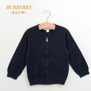 バーバリー(BURBERRY)の✨美品✨バーバリー チルドレン　フルジップセーター　ロゴマーク入り　92cm(ニット)