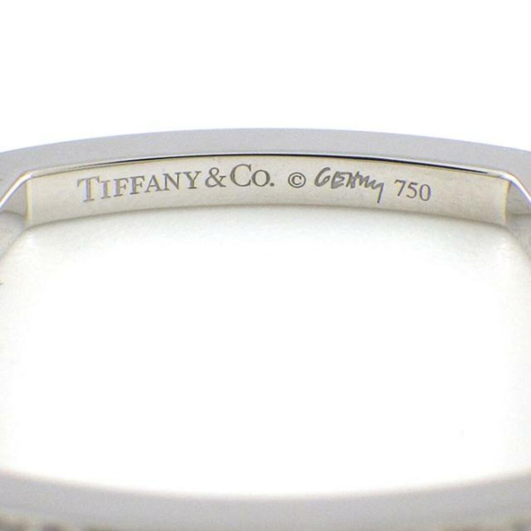 Tiffany & Co.(ティファニー)のティファニー Tiffany & Co. リング トルク ナロー スクエア フランク・ゲーリー パヴェ 12ポイント ダイヤモンド K18WG 8号 【中古】 レディースのアクセサリー(リング(指輪))の商品写真