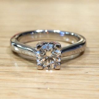 ハリーウィンストン(HARRY WINSTON)の新品同様 ハリーウィンストン HWロゴダイヤリング 0.51ct F VS1(リング(指輪))