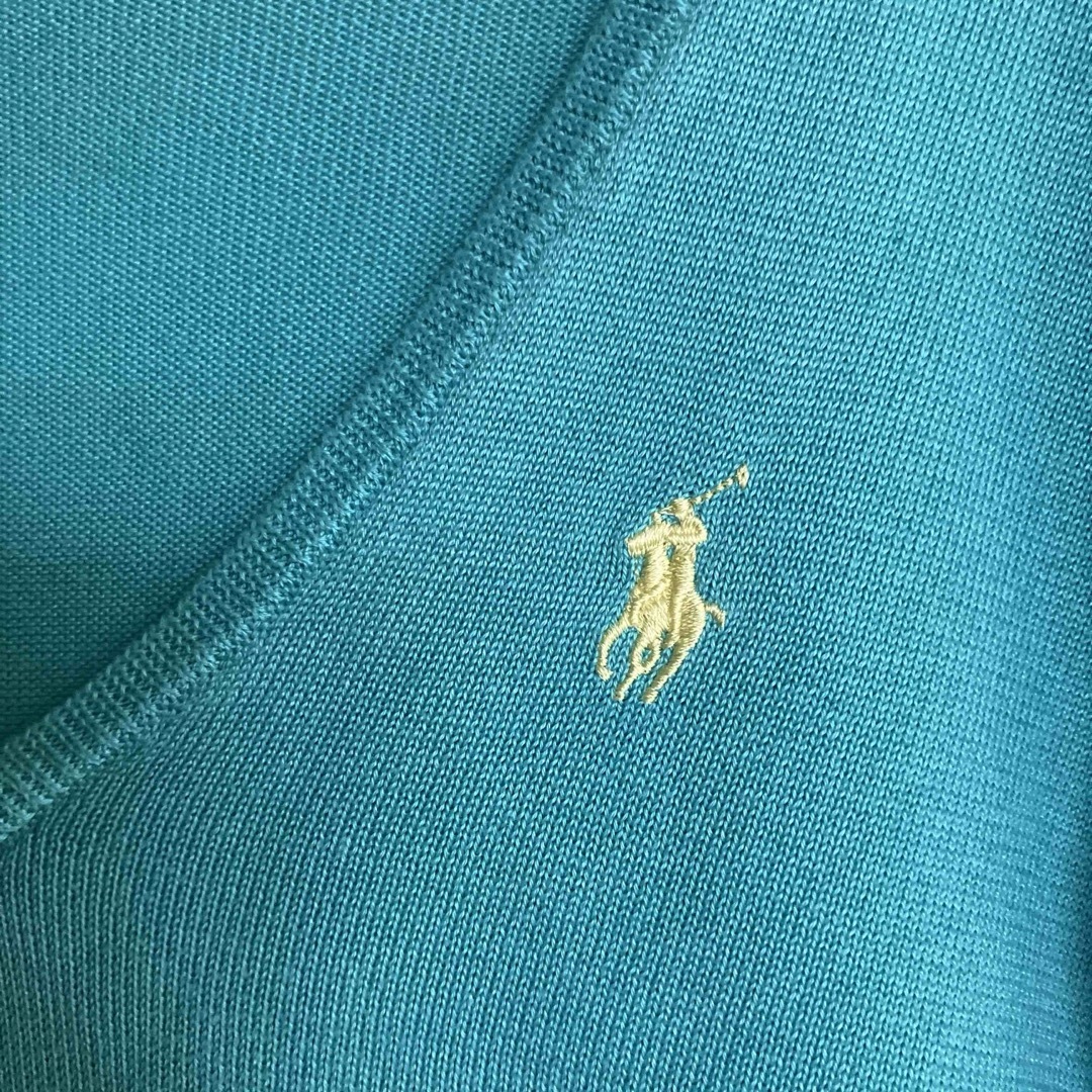 Ralph Lauren(ラルフローレン)のRALPH LAUREN Vネック ニット ポニーイエロー レディースのトップス(ニット/セーター)の商品写真