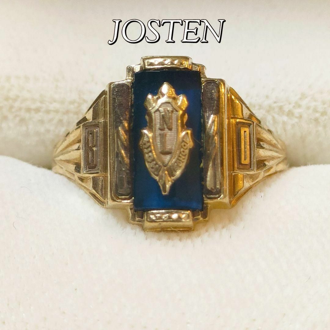 JOSTEN ジャスティン カレッジリング 10K 1980年 ヴィンテージ メンズのアクセサリー(リング(指輪))の商品写真