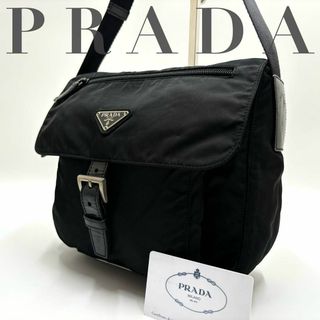 プラダ(PRADA)の✨美品✨プラダ ショルダーバッグ クロスボディ テスートナイロン ブラック(ショルダーバッグ)