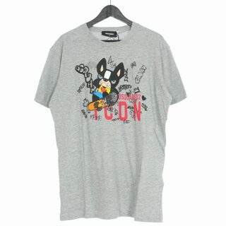 DSQUARED2 - ディースクエアード 22SS ICON ドッグプリント Tシャツ L グレー