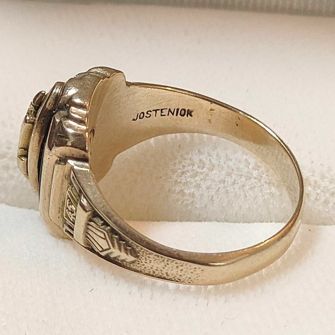 JOSTEN ジャスティン カレッジリング 10K 1980年 ヴィンテージ メンズのアクセサリー(リング(指輪))の商品写真