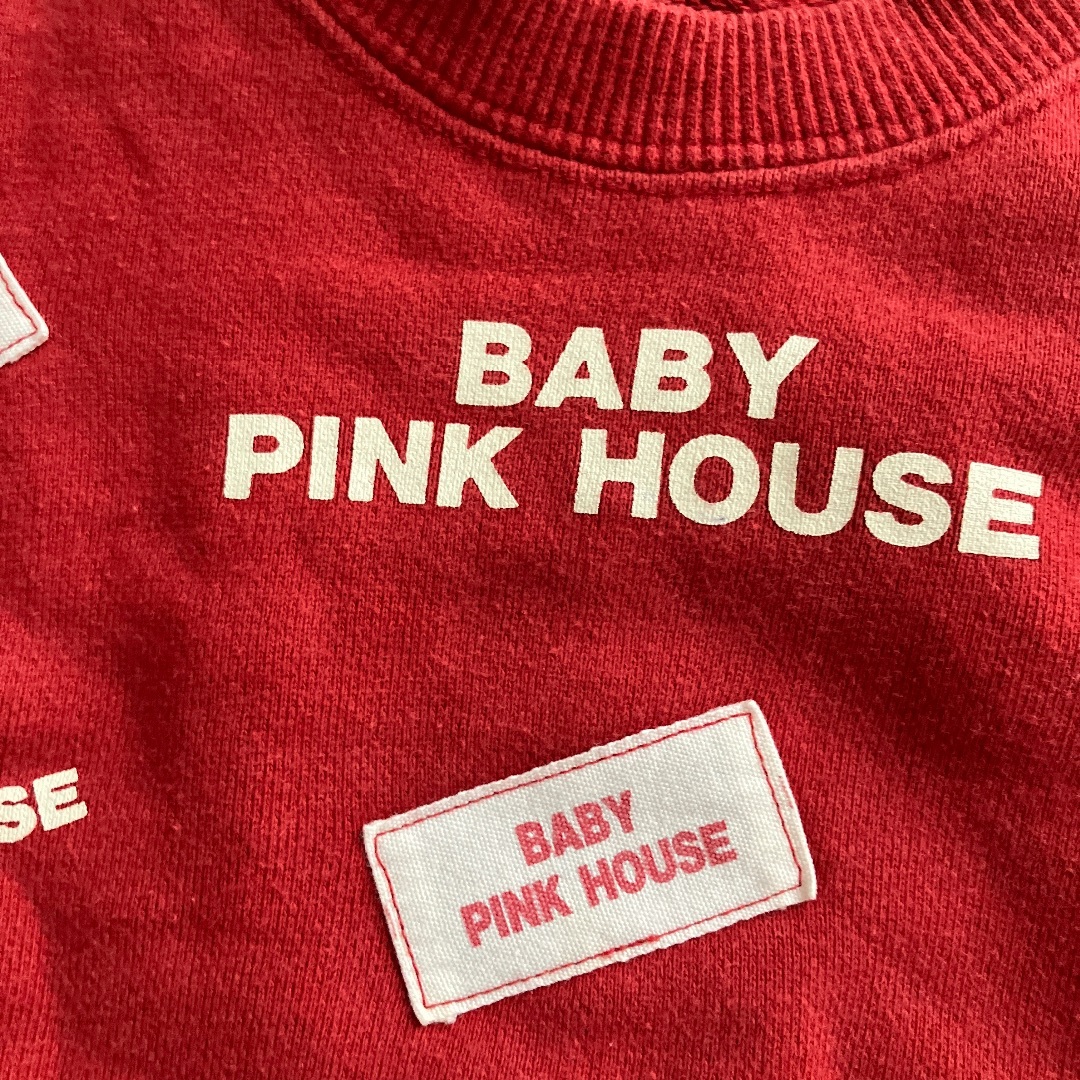 PINK HOUSE(ピンクハウス)のbaby pink houseトレーナー洗濯済みピンクハウス キッズ/ベビー/マタニティのキッズ服女の子用(90cm~)(Tシャツ/カットソー)の商品写真