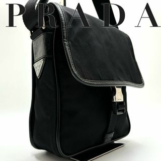 プラダ(PRADA)の✨未使用級✨プラダ ショルダーバッグ クロスボディ テスートナイロン ブラック(ショルダーバッグ)