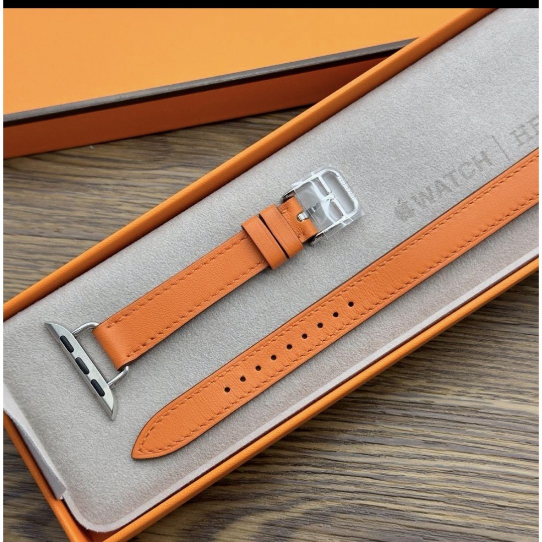 最新 未使用1630 Apple Watch エルメス オレンジ 二重 (Apple 最新 未使用1630 Apple Watch エルメス オレンジ 二重 (Apple