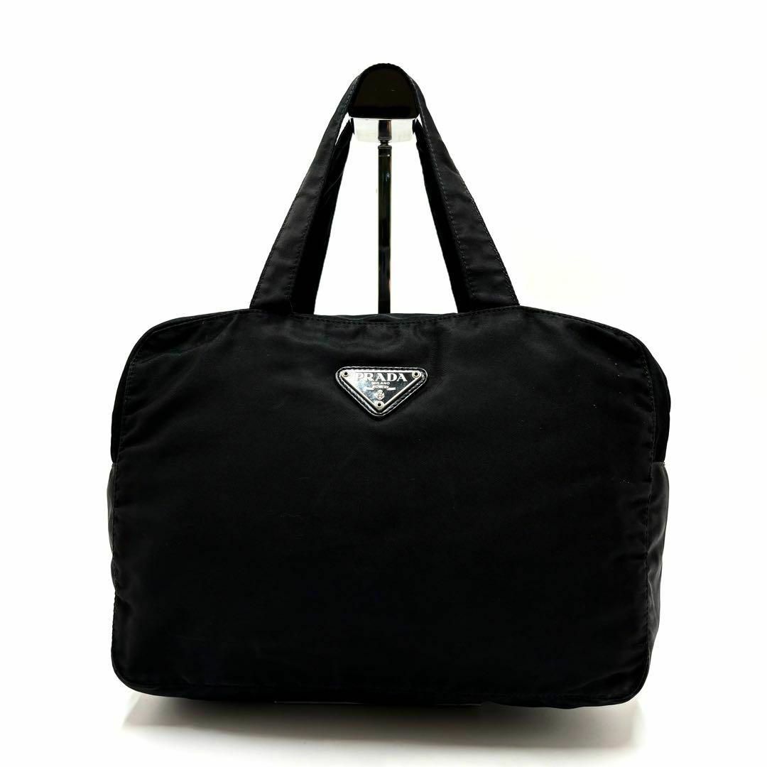 PRADA(プラダ)の✨美品✨プラダ トートバッグ 三角プレート テスートナイロン ブラック 白タグ レディースのバッグ(ハンドバッグ)の商品写真
