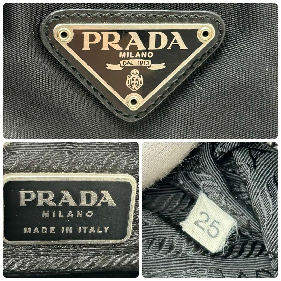 PRADA(プラダ)の✨美品✨プラダ トートバッグ 三角プレート テスートナイロン ブラック 白タグ レディースのバッグ(ハンドバッグ)の商品写真