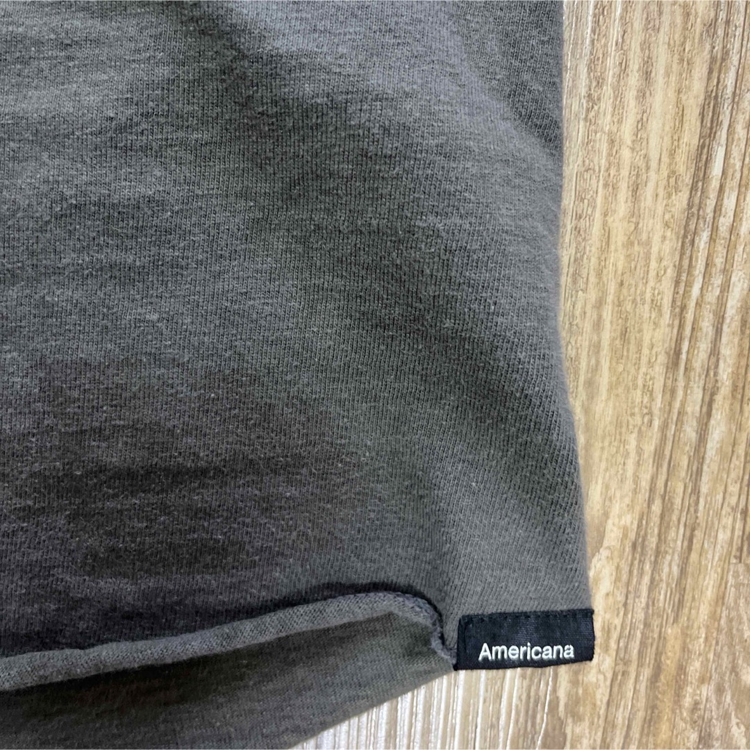 AMERICANA(アメリカーナ)のAmericana×ジーンズファクトリー　七分袖Tシャツ レディースのトップス(シャツ/ブラウス(長袖/七分))の商品写真