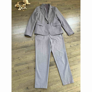 ジーユー(GU)のGU セットアップ　パンツ　スーツ　グレー　Sサイズ(礼服/喪服)
