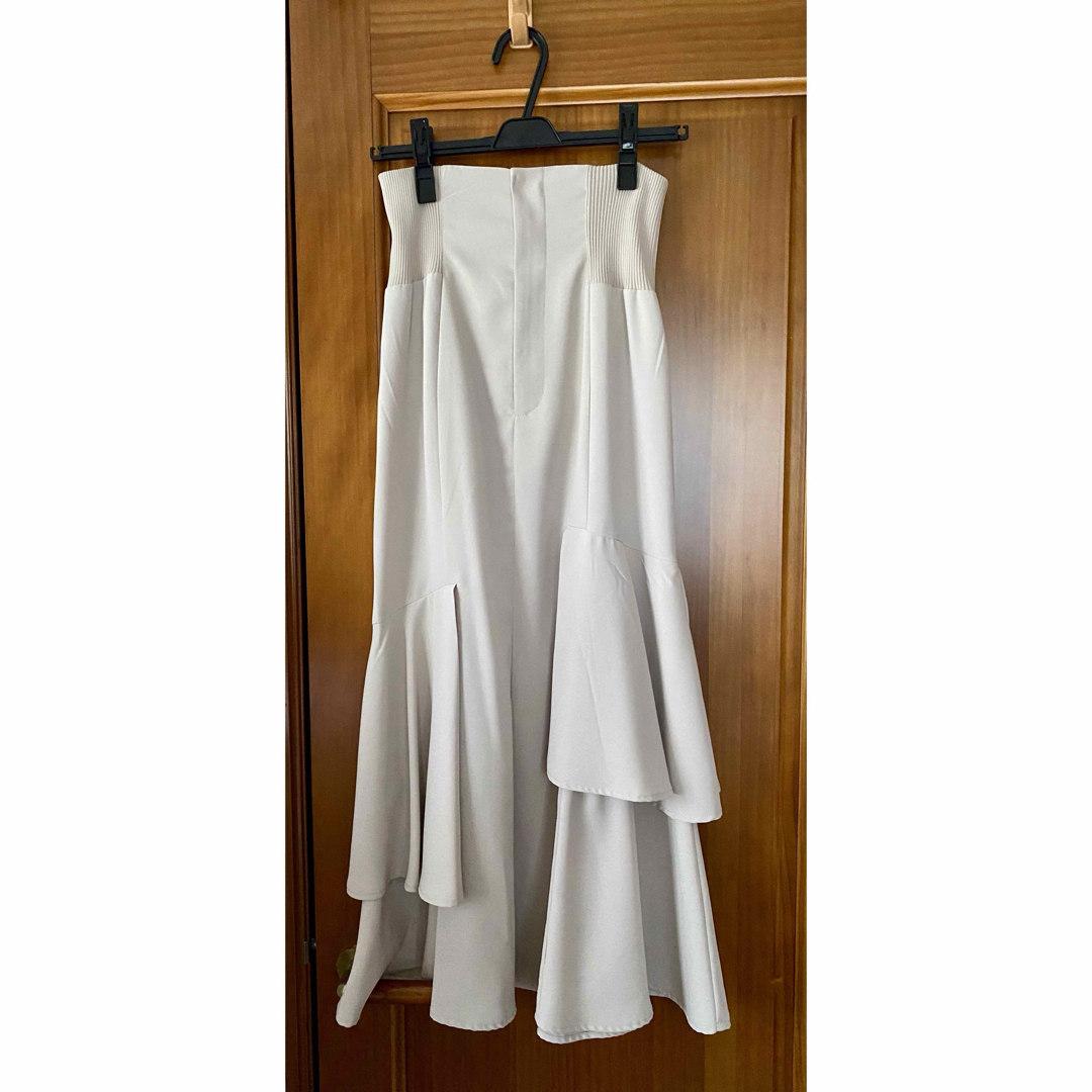 COCO DEAL(ココディール)のCOCO DEAL  9分丈ニットコルセットアシメティアードスカート レディースのスカート(ロングスカート)の商品写真