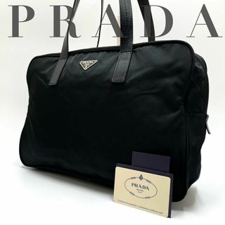 プラダ(PRADA)の美品✨プラダ トートバッグ 三角プレート 肩掛け テスートナイロン ブラック(トートバッグ)