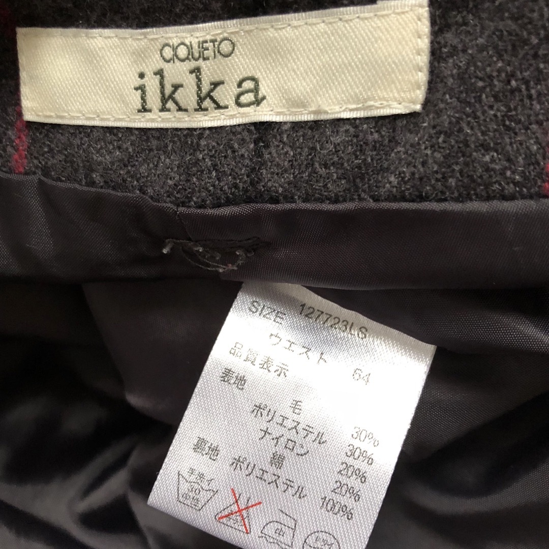 ikka(イッカ)のキュロット ショートパンツ ikka チェック レディースのパンツ(ショートパンツ)の商品写真