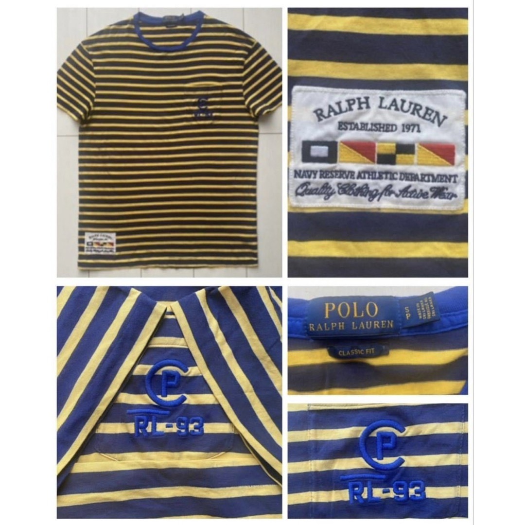 POLO RALPH LAUREN(ポロラルフローレン)の美品 POLO ラルフローレンCP RL-93 ボーダー 90s 復刻 Tシャツ メンズのトップス(Tシャツ/カットソー(半袖/袖なし))の商品写真