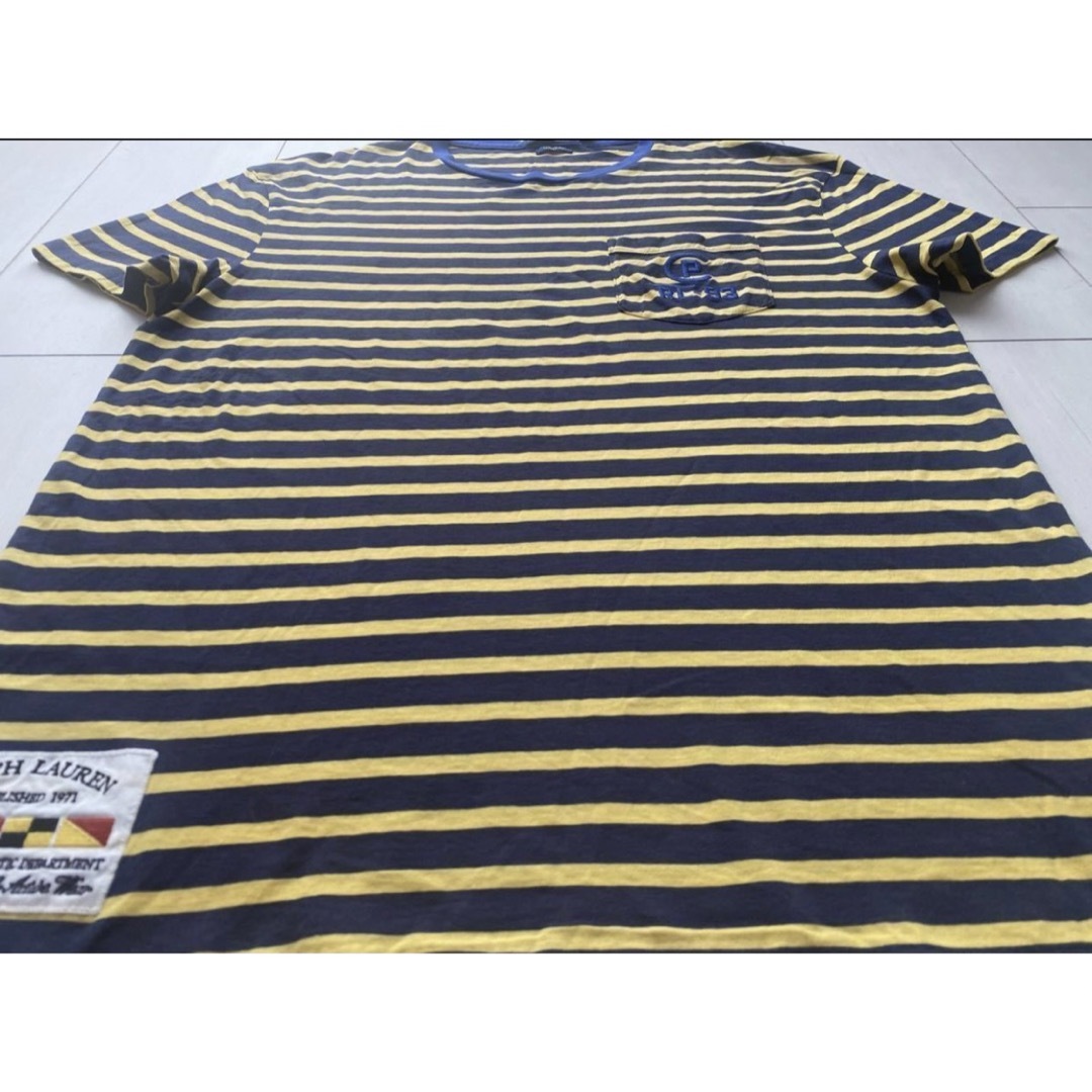 POLO RALPH LAUREN(ポロラルフローレン)の美品 POLO ラルフローレンCP RL-93 ボーダー 90s 復刻 Tシャツ メンズのトップス(Tシャツ/カットソー(半袖/袖なし))の商品写真