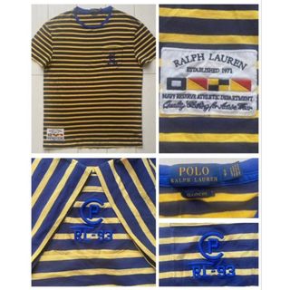 ポロラルフローレン(POLO RALPH LAUREN)の美品 POLO ラルフローレンCP RL-93 ボーダー 90s 復刻 Tシャツ(Tシャツ/カットソー(半袖/袖なし))