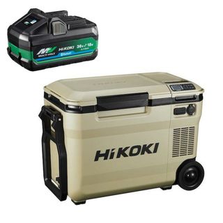 HiKOKI 18V-14.4V コードレス冷温庫大容量サイズ25L サンドベージュ マルチボルトセット UL18DBAWMBZ(財布)