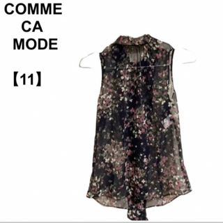 コムサデモード(COMME CA DU MODE)の【古着】レディース コムサデモード 袖なし シャツ 薄手(タンクトップ)