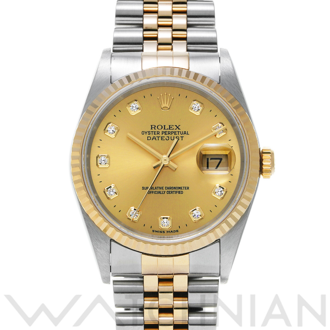 ROLEX(ロレックス)の中古 ロレックス ROLEX 16233G K番(2001年頃製造) シャンパン /ダイヤモンド メンズ 腕時計 メンズの時計(腕時計(アナログ))の商品写真