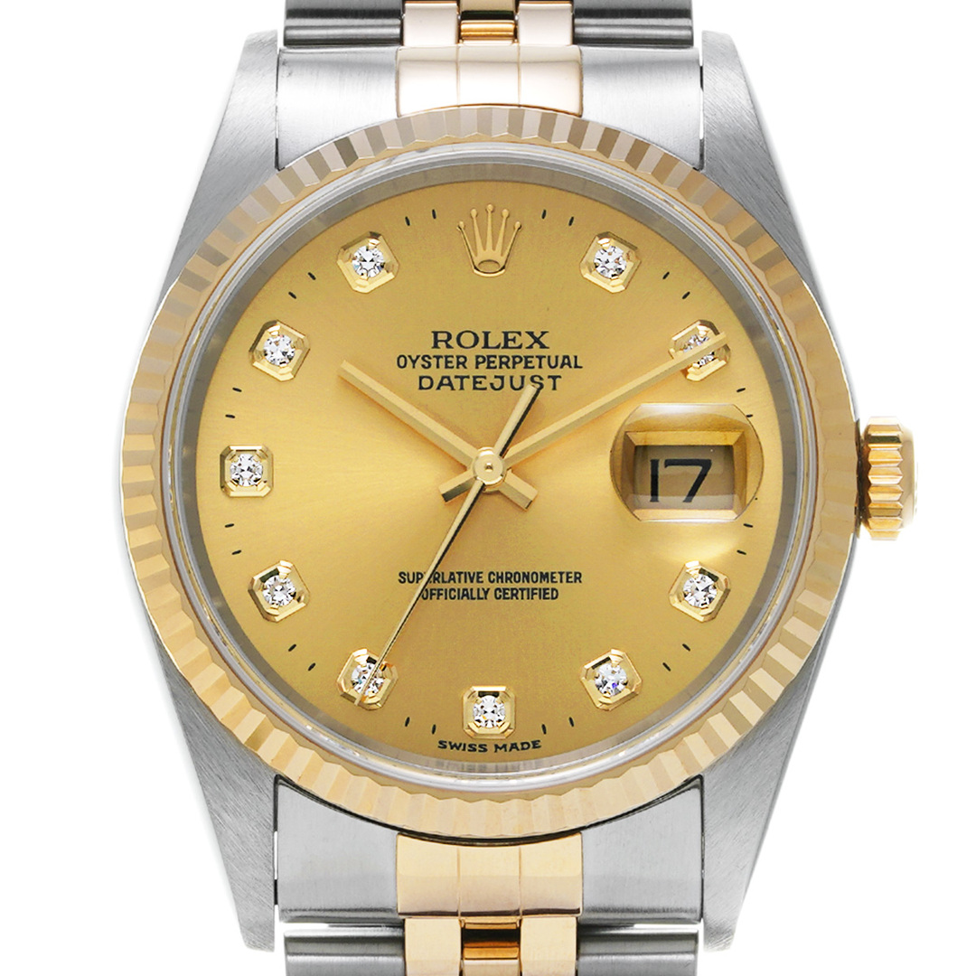ROLEX(ロレックス)の中古 ロレックス ROLEX 16233G K番(2001年頃製造) シャンパン /ダイヤモンド メンズ 腕時計 メンズの時計(腕時計(アナログ))の商品写真